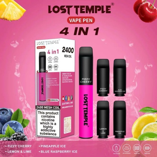 Lost Temple 4 In 1 2400 Reusable Vape (10pcs/pack)
