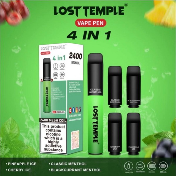 Lost Temple 4 In 1 2400 Reusable Vape (10pcs/pack)