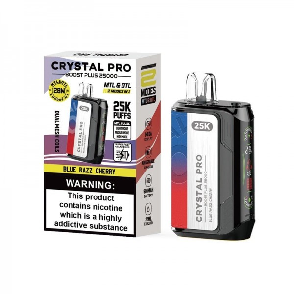 Crystal Pro Boost Plus 25K Reusable Vape (5pcs/pack)