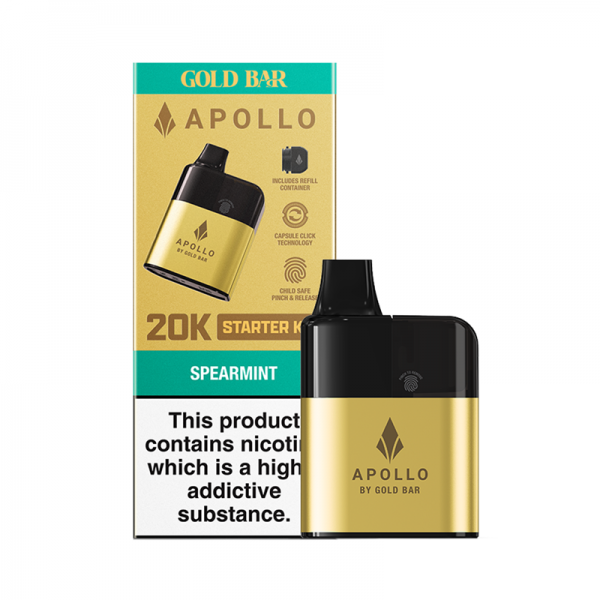 Gold Bar Apollo 20K Reusable Vape | Cheap Online