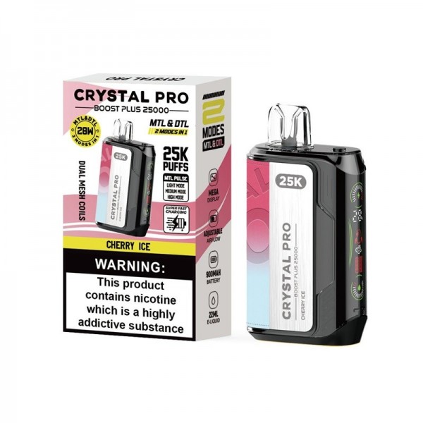 Crystal Pro Boost Plus 25K Reusable Vape (5pcs/pack)