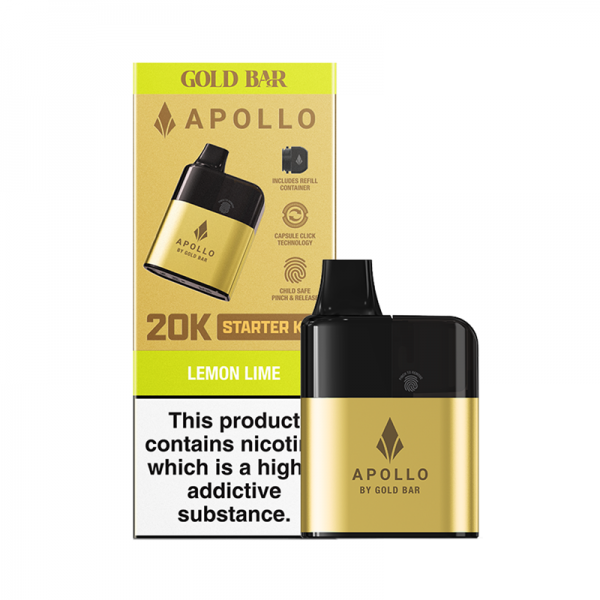 Gold Bar Apollo 20K Reusable Vape | Cheap Online