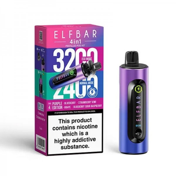 Elf Bar 4 in 1 Pod Kit | Prefilled Vape Pods