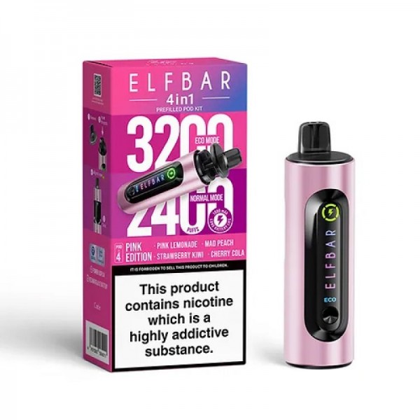 Elf Bar 4 in 1 Pod Kit | Prefilled Vape Pods