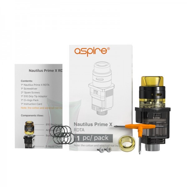 Aspire Nautilus Prime X RDTA New Release Online Atomizer