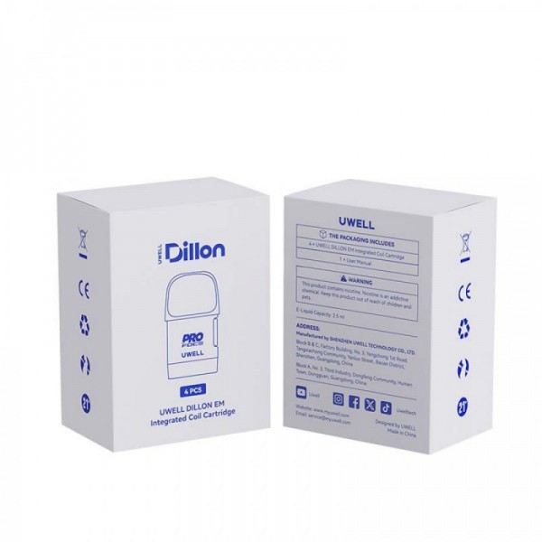 Uwell Dillon EM Pod Cartridge (4pcs/pack)