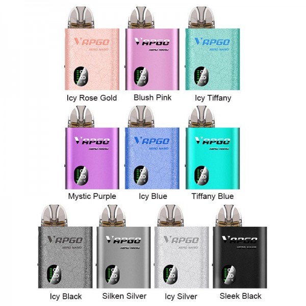 VAPGO XERO Nano Pod Kit 800mAh 24W Smart Display Screen