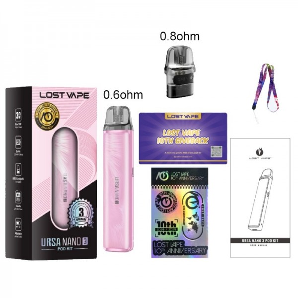 Lost Vape Ursa Nano 3 Pod Kit 1200mAh 30W With Advanced Chip