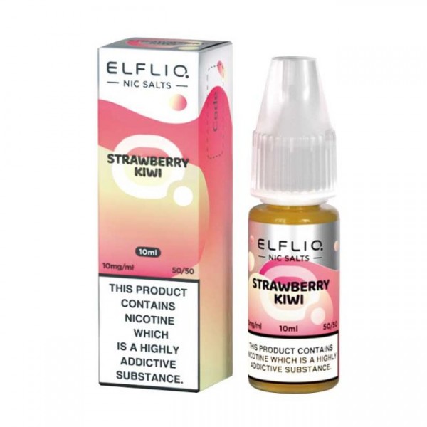 ElfLiq Nicotine Salt Strawberry Kiwi E-liquid 10ml UK Sale