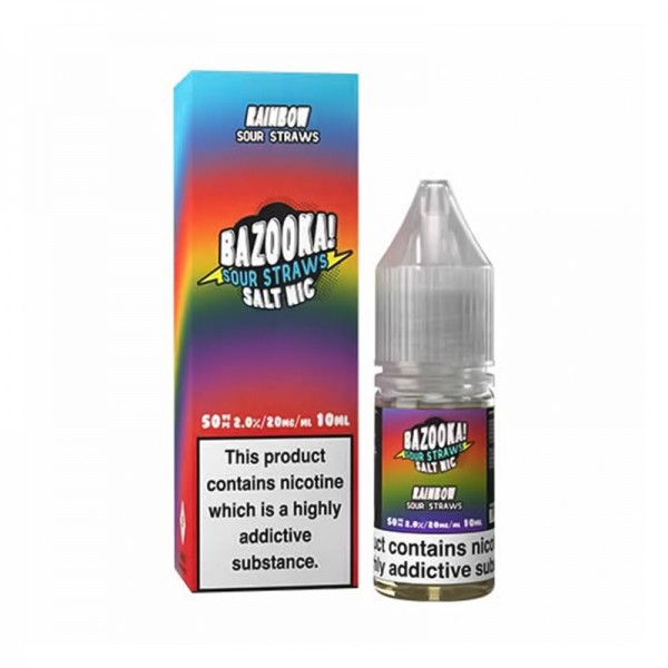 Bazooka Nicotine Salt Sour Straws E-liquid 10ml
