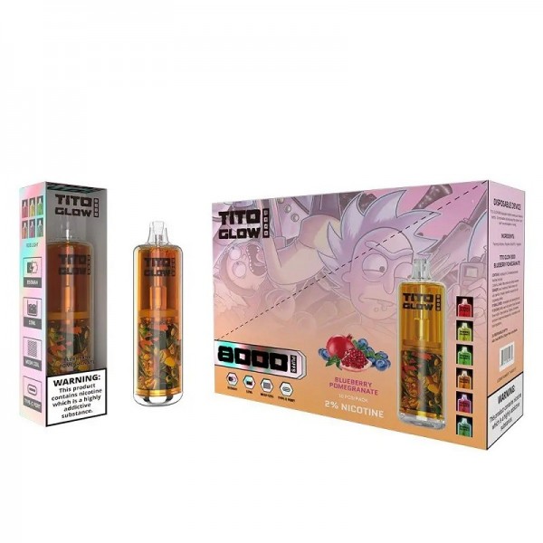 TITO Glow Reusable Vape 8000 Puffs UK Sale Online
