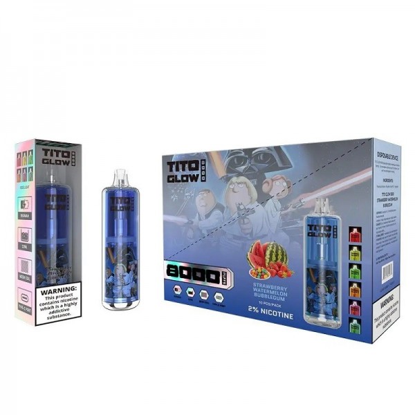TITO Glow Reusable Vape 8000 Puffs UK Sale Online