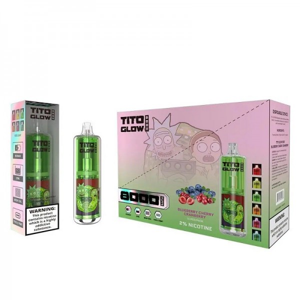 TITO Glow Reusable Vape 8000 Puffs UK Sale Online
