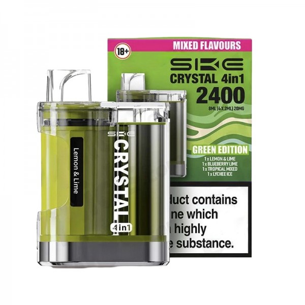 SKE Crystal 2400 4 in 1 Reusable Vape 2400 Puffs Only