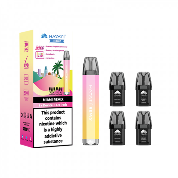 Hayati Remix 2400 4 in 1 Reusable Vape