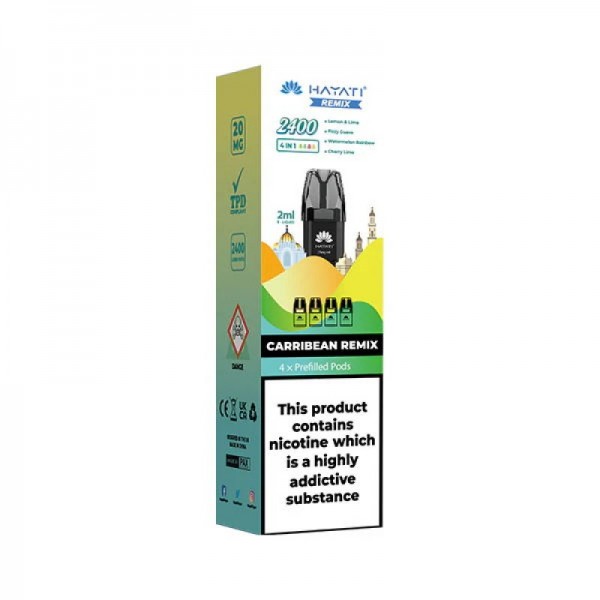Hayati Remix 2400 Replacement Prefilled Pod (4pcs/pack)