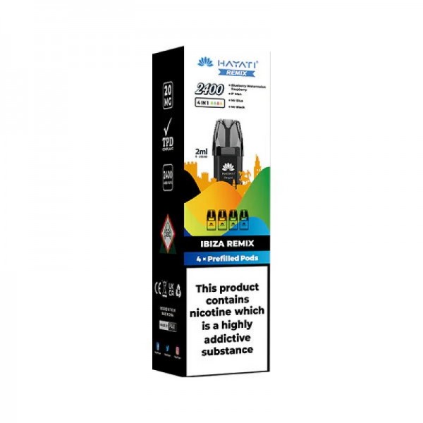 Hayati Remix 2400 Replacement Prefilled Pod (4pcs/pack)