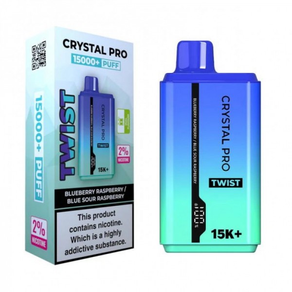 Crystal Pro Twist 15000 Double Flavor Reusable Vape (5pcs/pack)