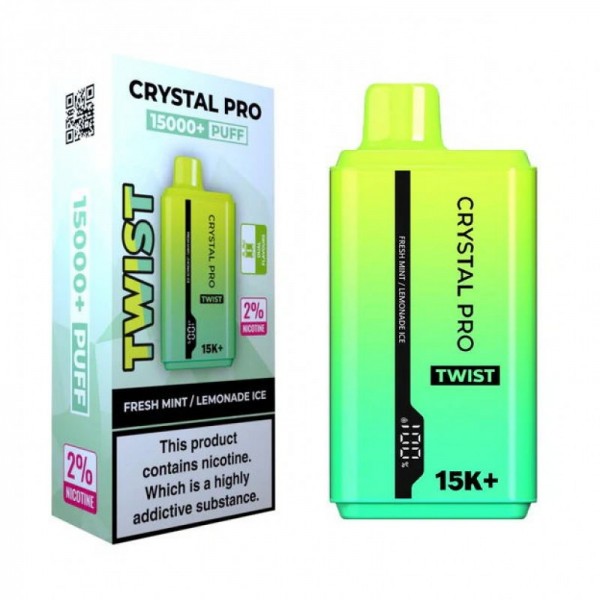 Crystal Pro Twist 15000 Double Flavor Reusable Vape (5pcs/pack)