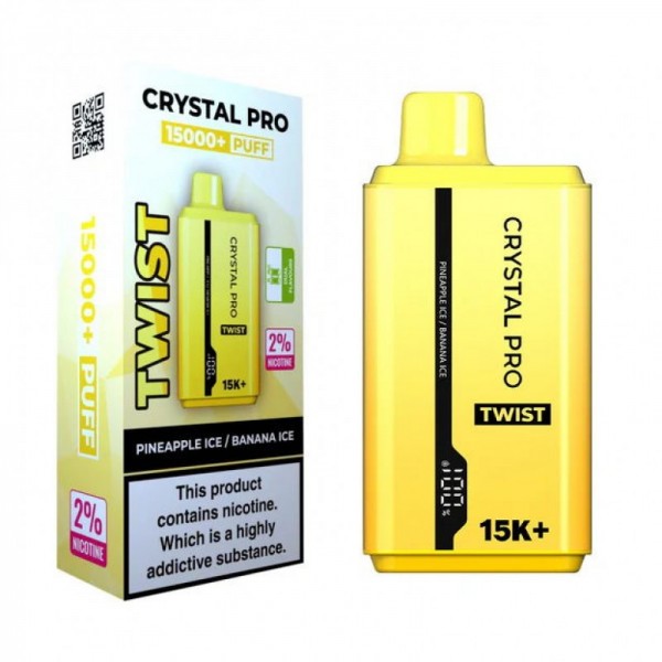 Crystal Pro Twist 15000 Double Flavor Reusable Vape (5pcs/pack)