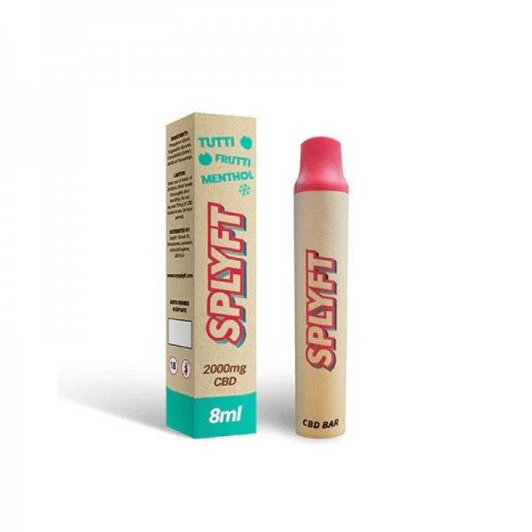 SPLYFT Eco Bar Biodegradable CBD Vape 2000mg