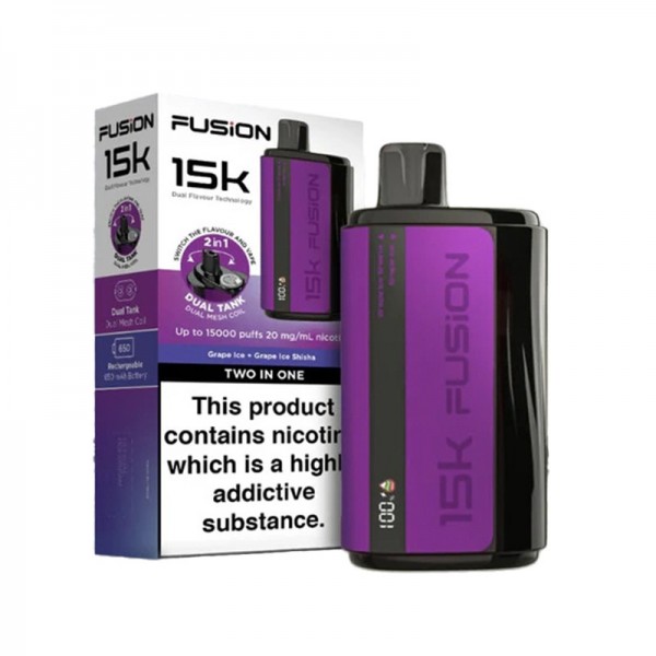 Fusion 15k 2 In 1 Dual Tank Reusable Vape Buy Now
