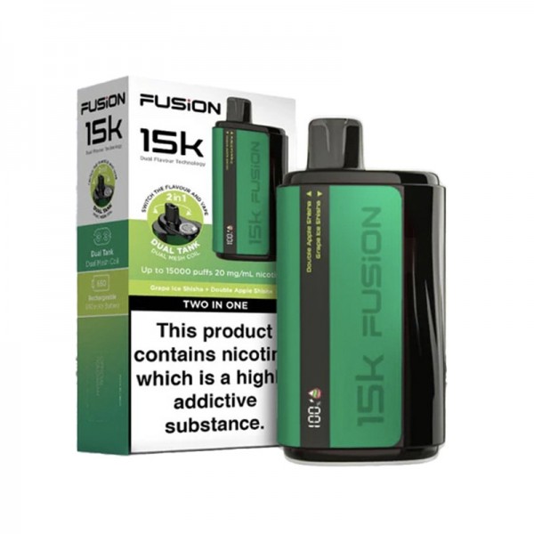 Fusion 15k 2 In 1 Dual Tank Reusable Vape Buy Now