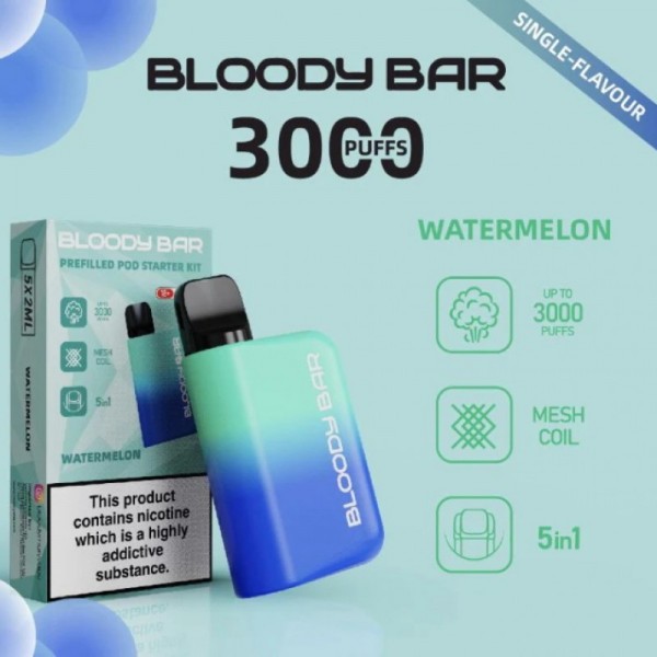 Bloody Mary 3000 5 In 1 Reusable Vape (5pcs/pack)