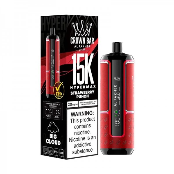 AL Fakher Crown Bar 15000 Puffs Reusable Vape (10pcs/pack)