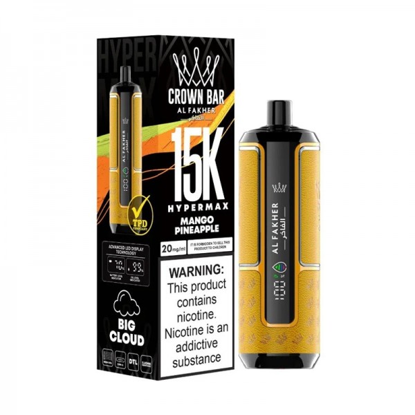 AL Fakher Crown Bar 15000 Puffs Reusable Vape (10pcs/pack)