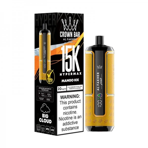AL Fakher Crown Bar 15000 Puffs Reusable Vape (10pcs/pack)