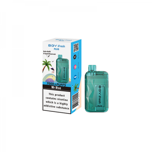 BVG iFresh Plus Reusable Vape 7000 Puffs