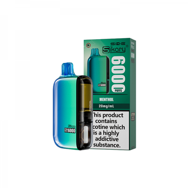 Sikary S6000 Reusable Vape | Cheap & Rechargeable
