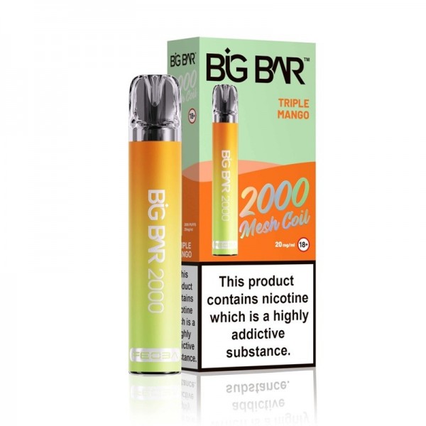 Big Bar 2000 Reusable Vape (10pcs/pack) Hot Sale
