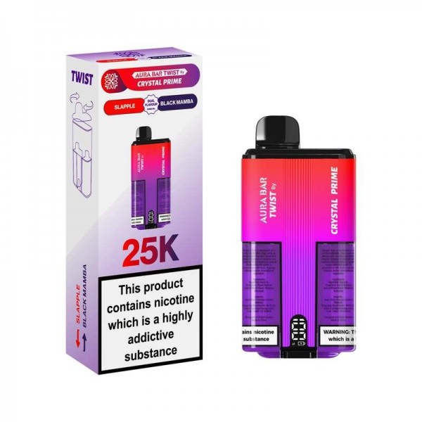 Crystal Prime Twist 25000 Reusable Vape | Dual Flavour